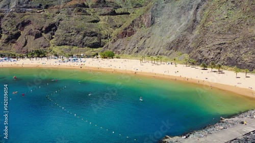Playa de Las Teresitas beach, Tenerife, Spain, Canary Islands photo