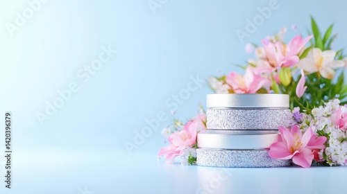 Wallpaper Mural Pastel beauty display with flowers Torontodigital.ca