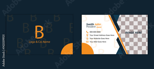 Modern Minimalist Business Card Design Template,Elegant Corporate Business Card Layout  Creative Business Card for Professionals  Clean & Vertical Business Card Template for Branding,