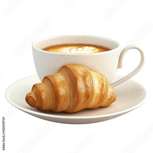 Wallpaper Mural coffee and croissant Torontodigital.ca