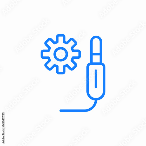 audio settings icon sign vector