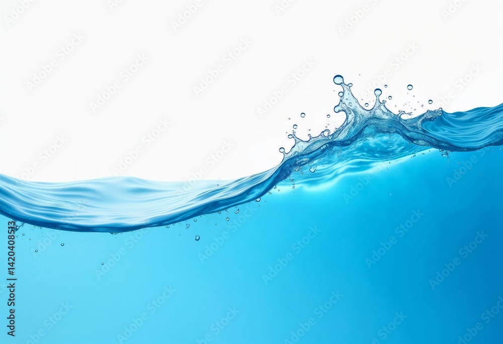 Fresh Pure Water Splash – Abstract Liquid Wave Design. Fresh Pure Water Splash – Abstract Liquid Wave Design.