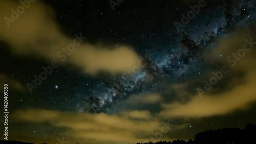 videograph of a vast section of the starry sky photo