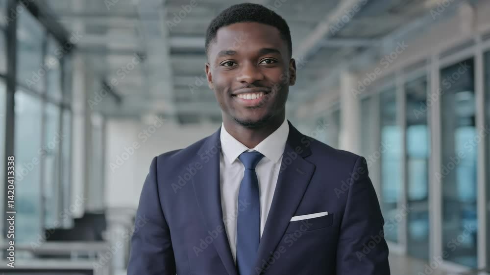 An attractive business professional with a bright smile An attractive business professional with a bright smile