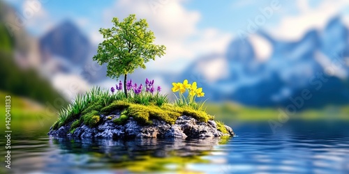 natural ecosystem filled with vegetation, flora, and plant life