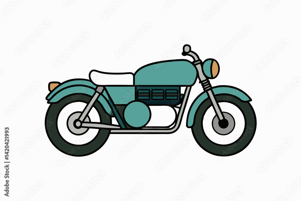 Obraz premium red scooter on white background