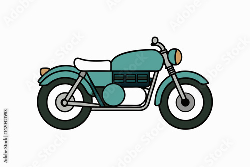 red scooter on white background