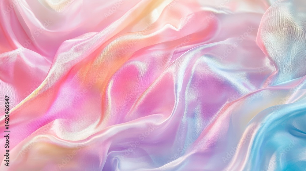 Obraz premium Shining pastel thread element on a glowing motion backdrop