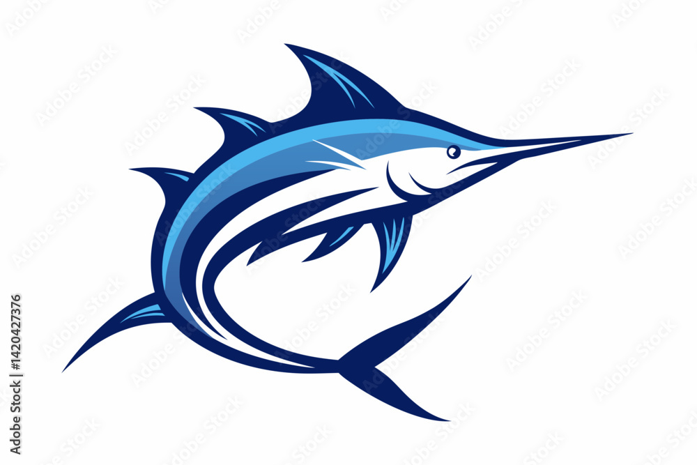 Naklejka premium vector illustration of a fish