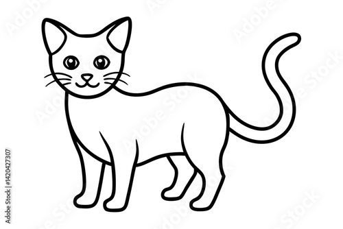 vector illustration of a cat