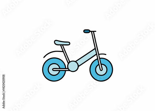 bicycle isolated on white background