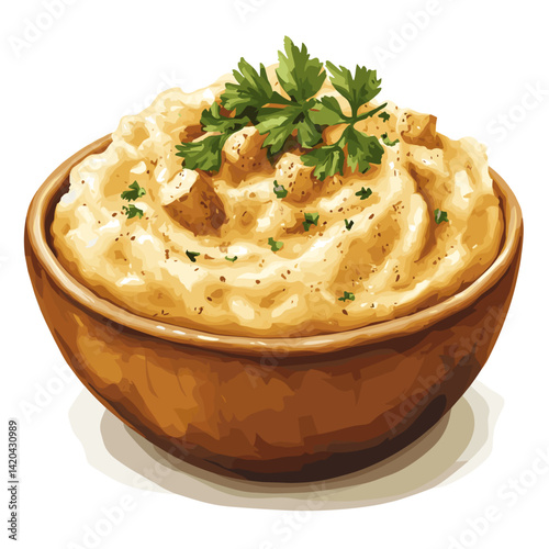 Pennsylvania Dutch Potato Filling with Toasted Bread and Chives