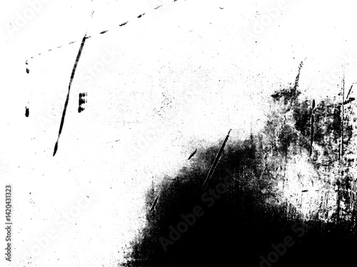 Rough Ink Mark with Grunge Vibes on a Worn-Out Light Background