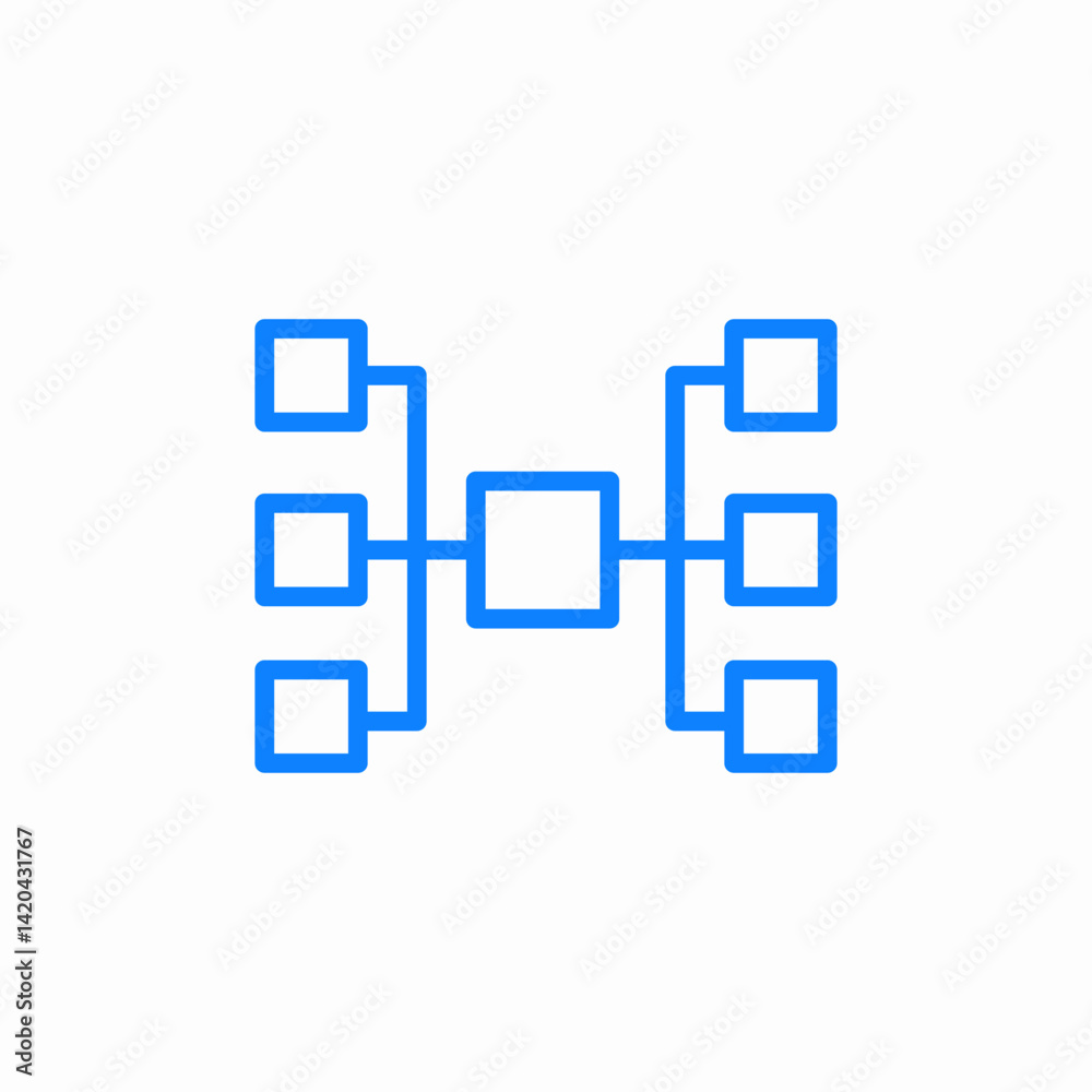 organizational chart icon sign vector organizational chart icon sign vector