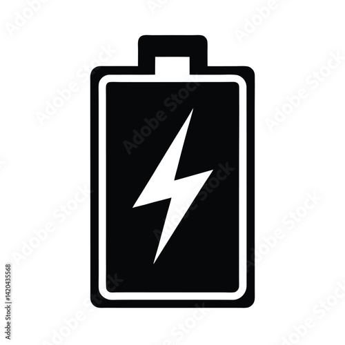 power bank icon silhouette vector illustration