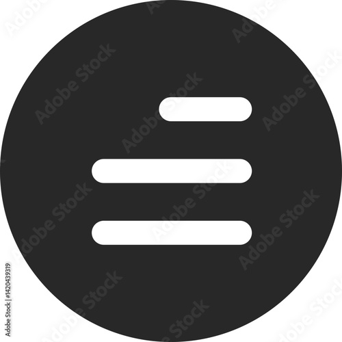 Right Align Text Icon