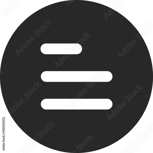 Left Align Text Icon