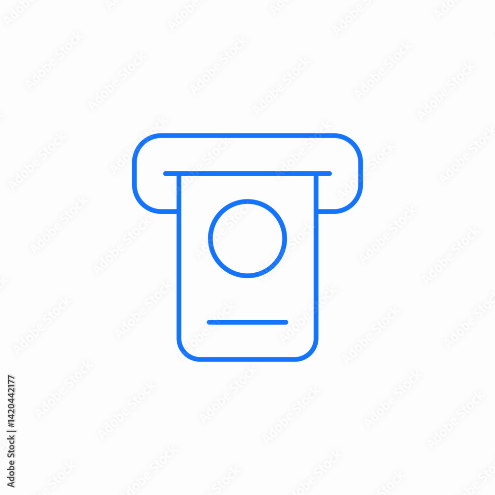 atm machine icon sign vector atm machine icon sign vector