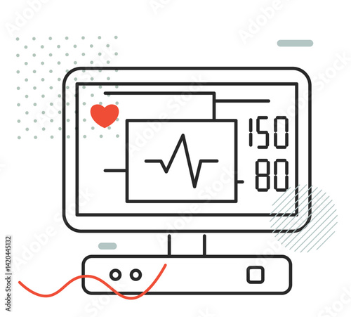 Patient Health Monitoring Device - Stock Icon