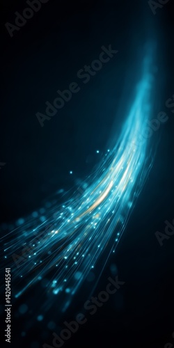 Obraz na płótnie light streak, fiber optic, speed line, futuristic background for 5g or 6g technology wireless data transmission, high-speed internet in abstract
w salonie