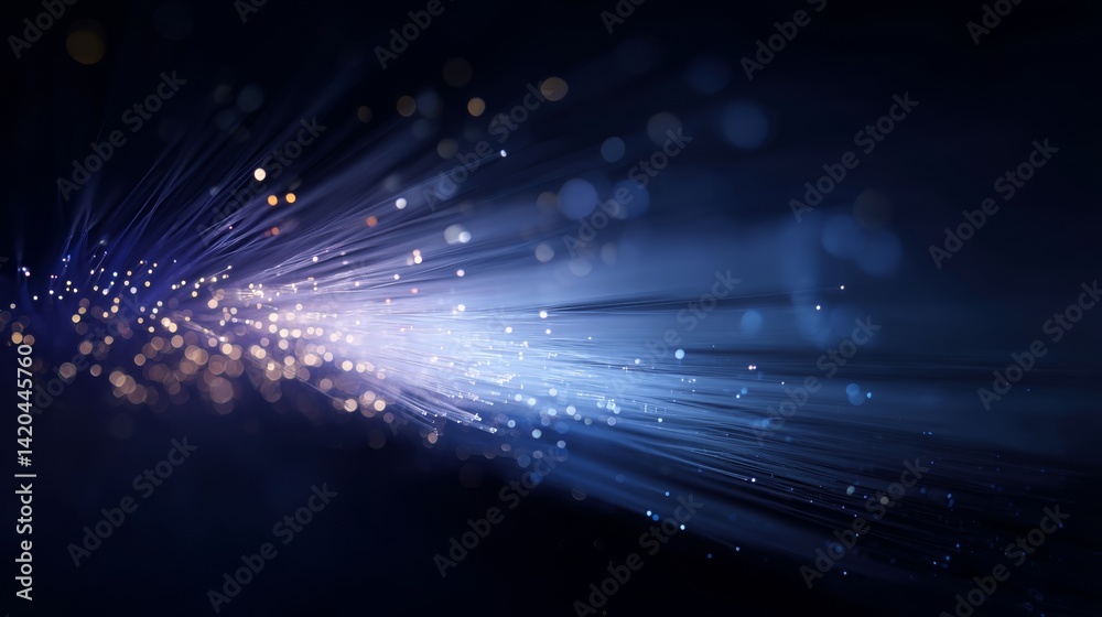 light streak, fiber optic, speed line, futuristic background for 5g or 6g technology wireless data transmission, high-speed internet in abstract