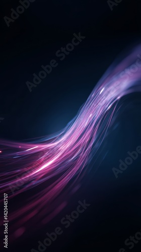 Obraz na płótnie light streak, fiber optic, speed line, futuristic background for 5g or 6g technology wireless data transmission, high-speed internet in abstract
w salonie