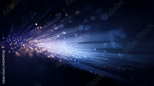 Obraz na płótnie light streak, fiber optic, speed line, futuristic background for 5g or 6g technology wireless data transmission, high-speed internet in abstract
w salonie