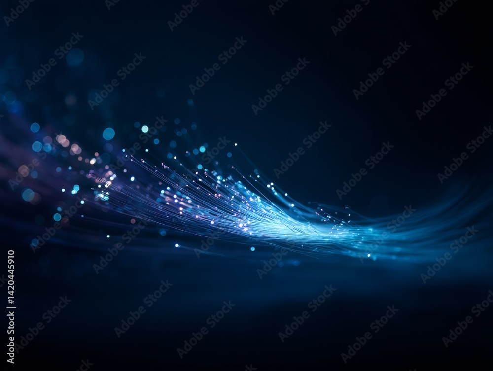 light streak, fiber optic, speed line, futuristic background for 5g or 6g technology wireless data transmission, high-speed internet in abstract
