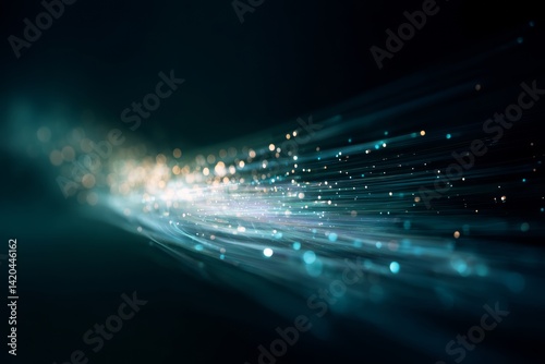 Obraz na płótnie light streak, fiber optic, speed line, futuristic background for 5g or 6g technology wireless data transmission, high-speed internet in abstract
w salonie