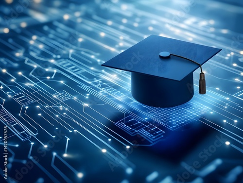 Education internet online digital technology concept. E-learning education, online internet course lessons. consulting, e-learning concept background. Banner , imbued with refined subtlety