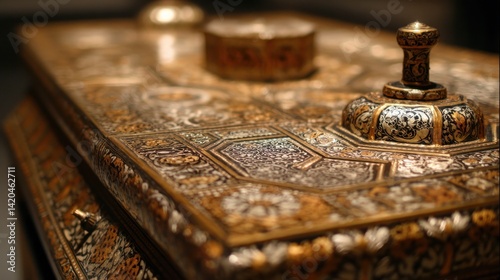 Ornate decorative writing box