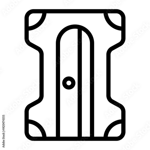 Sharpener Line Icon Design