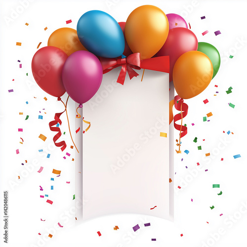birthday vertical blank banner
