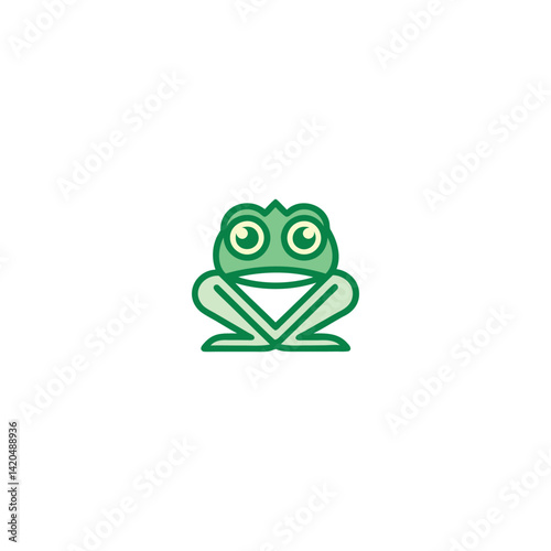 Creative Frog Logo Whimsical Amphibian Brand Mascot