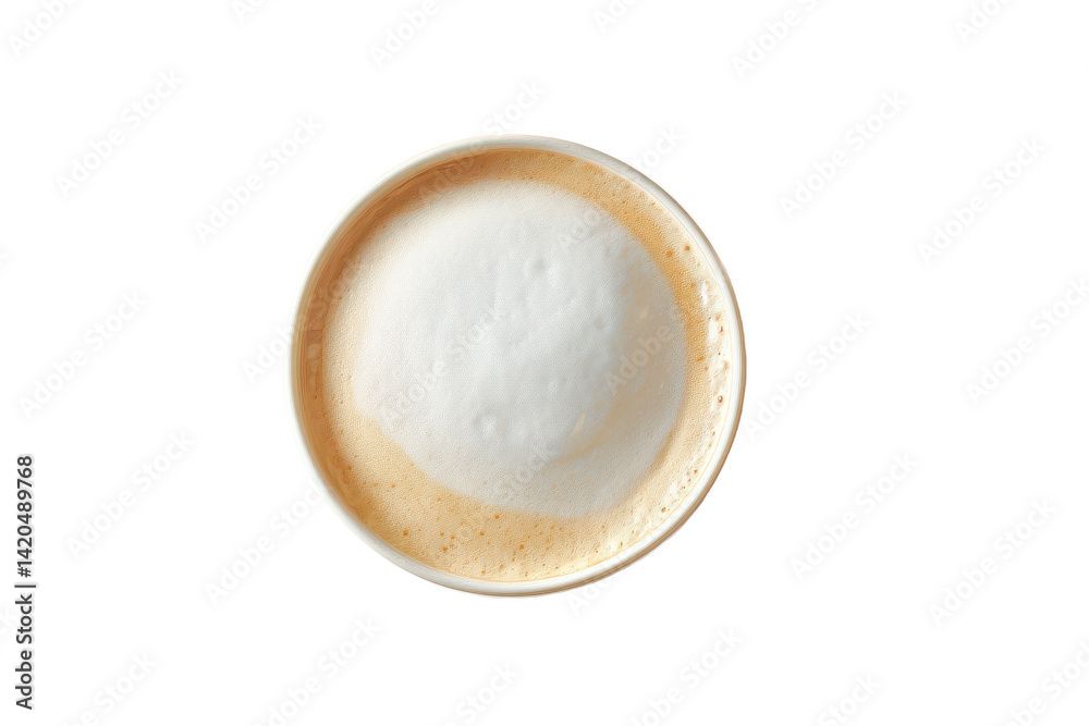 Aerial View of a Creamy Coffee: A Moment of Warmth and Comfort, Perfect for a Relaxing Break or a Productive Start to the Day Aerial View of a Creamy Coffee: A Moment of Warmth and Comfort, Perfect for a Relaxing Break or a Productive Start to the Day