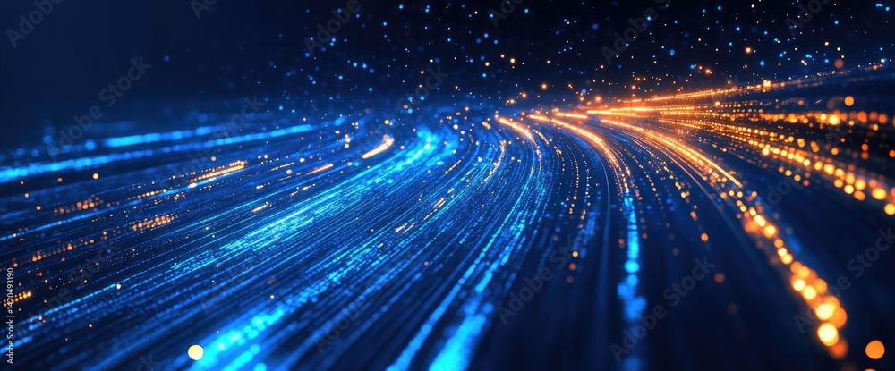 Fototapeta premium Digital Flow of Data