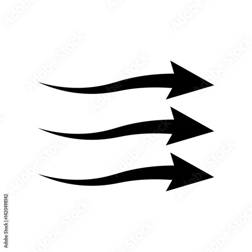 Air flow arrows