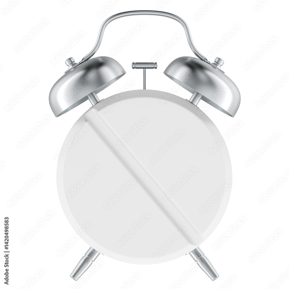 Pill, tablet as alarm clock. Time to take medicine, concept. 3D rendering isolated on transparent background