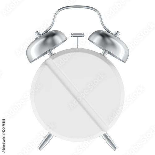 Obraz na płótnie Pill, tablet as alarm clock. Time to take medicine, concept. 3D rendering isolated on transparent background w salonie