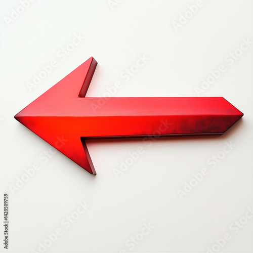 gradient red arrow