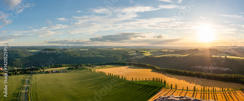 Ausblick vom Lilienstein in Richtung Dresden