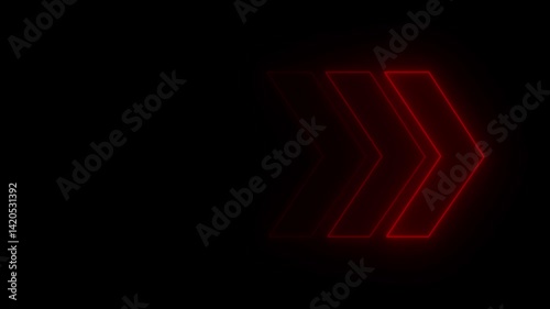 Wallpaper Mural Animation of glowing colorful neon arrows isolated on a black background. arrows neon night arrow neon café Animated arrow icon pointing . Abstract beautiful color neon right sid animation  Torontodigital.ca