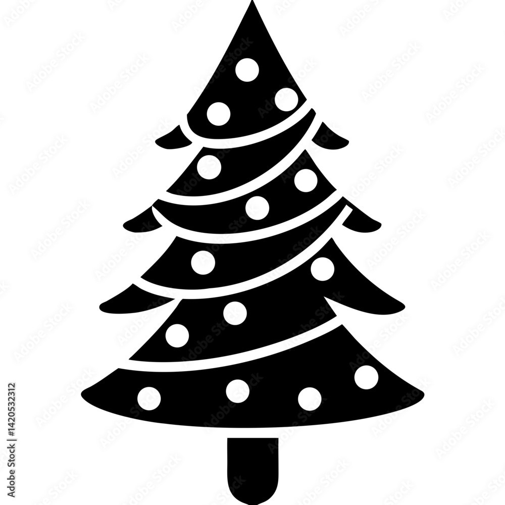 creative details Christmas Tree icon vector illustration creative details Christmas Tree icon vector illustration
