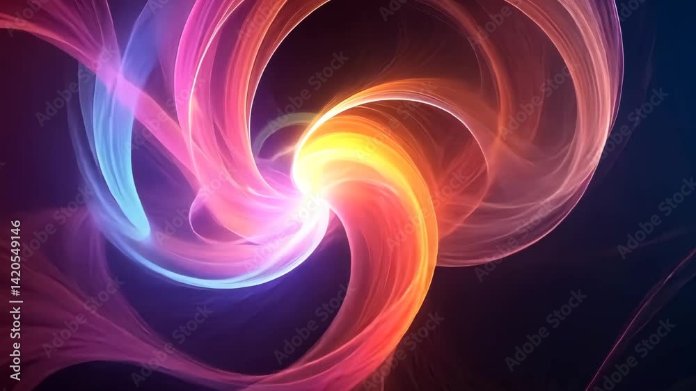 Farbenfroher Spiralwirbel Energiehintergrund