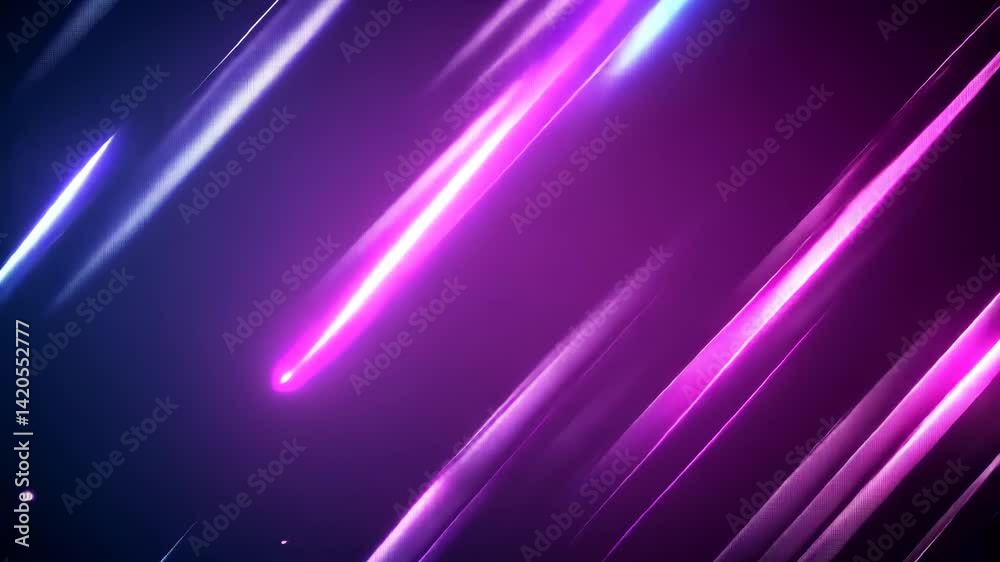 Schnelle Neonpinke Linienstrahlen Bewegtanimation Hintergrund