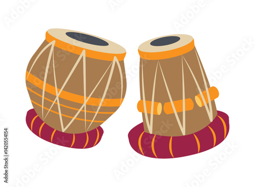 Indian Classical Tabla Wooden Percussion Drum Instrument