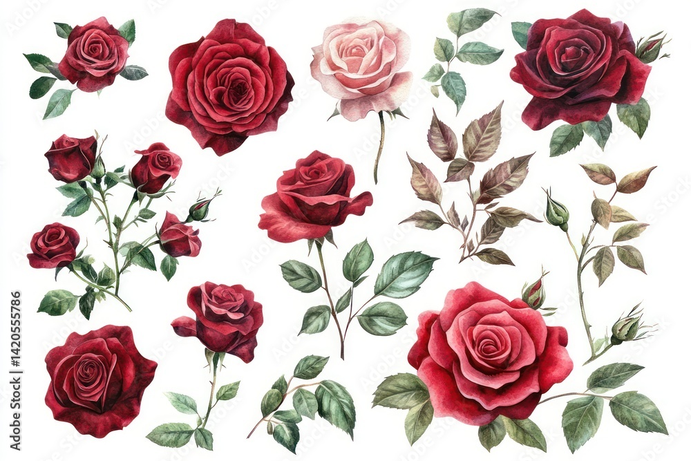 Fototapeta premium Romantic Rose Collection