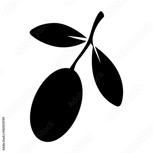 miracle fruit minimalist silhouette vector icon - for graphic design projects miracle, Modern Artwork.