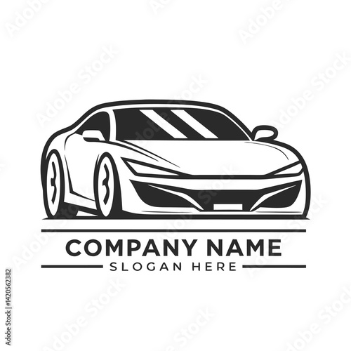 Sporty car logo
