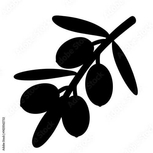 sea buckthorn fruit minimalist silhouette vector icon - for graphic design projects sea buckthorn, Modern Artwork.